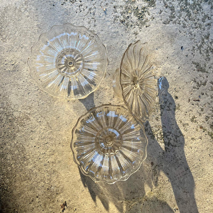 Alzata in vetro - Twins - Vintage