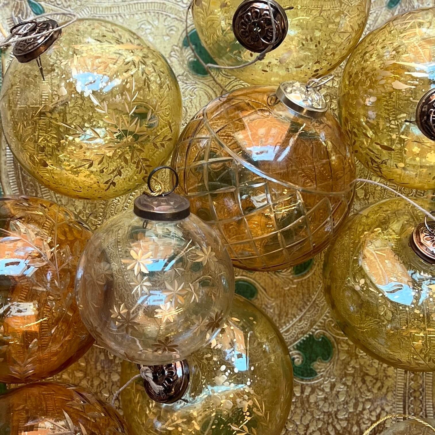 Balls - Cut Glass - Christmas Decorations
