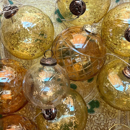 Balls - Cut Glass - Christmas Decorations