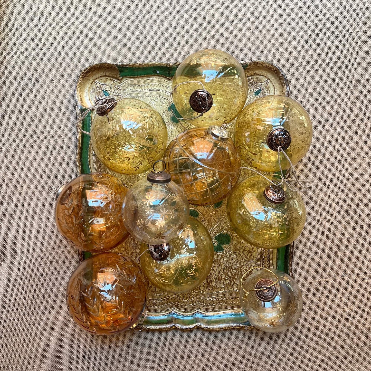 Balls - Cut Glass - Christmas Decorations