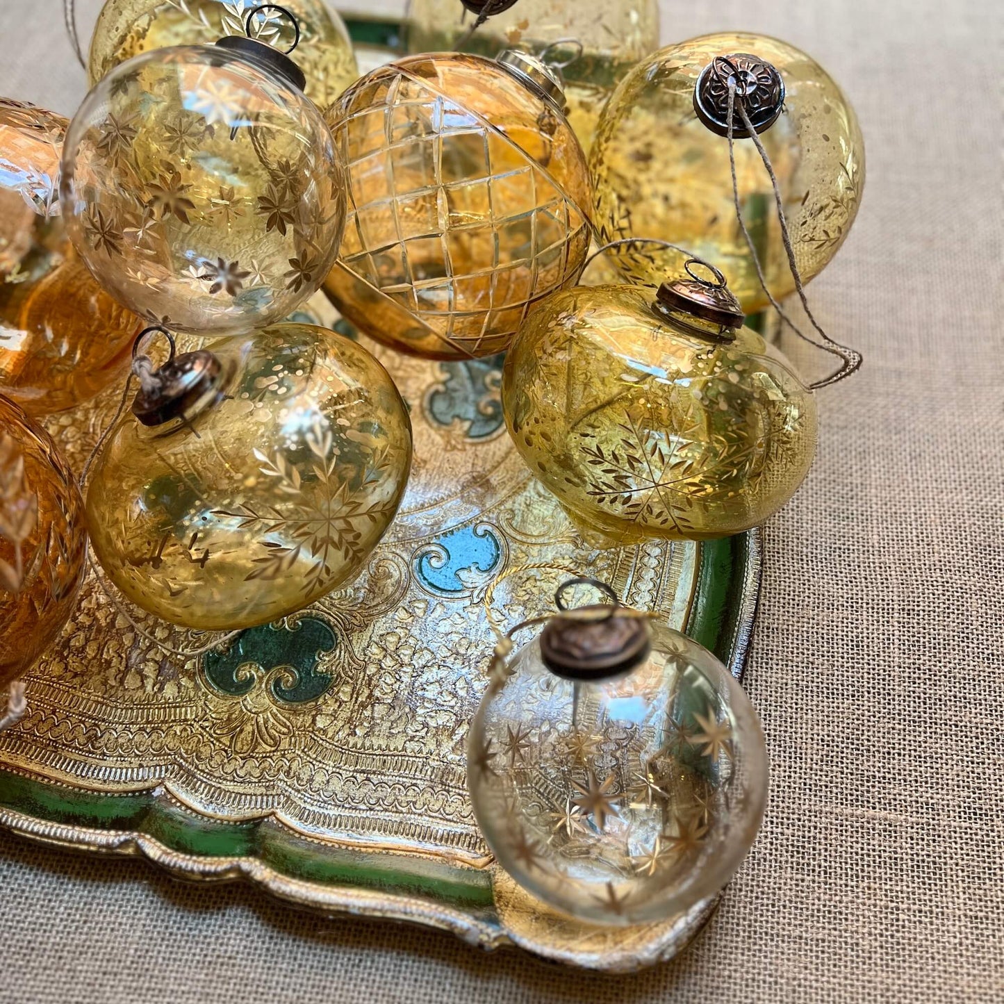 Balls - Cut Glass - Christmas Decorations