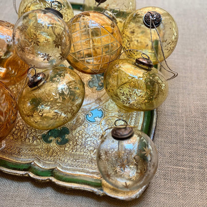 Balls - Cut Glass - Christmas Decorations