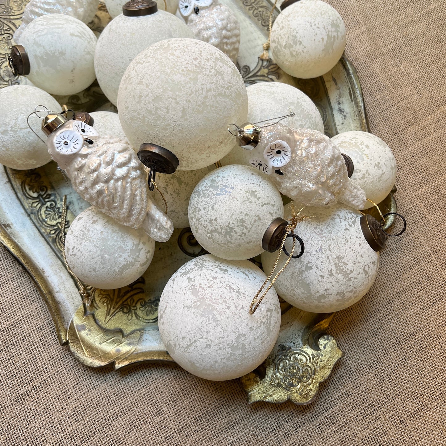 Civetta Bianca - Vetro - Decorazioni Natale