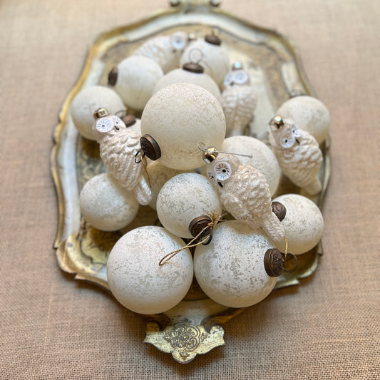 Civetta Bianca - Vetro - Decorazioni Natale