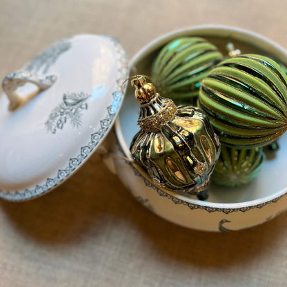 Palle - Vetro e velluto - Decorazioni Natale