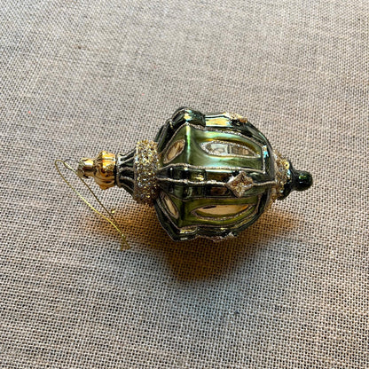 Lanterna - Vetro e glitter - Decorazioni Natale