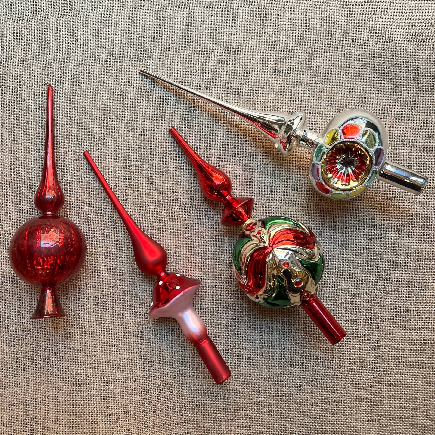 Puntali in vetro - Assortiti - Decorazioni Natale