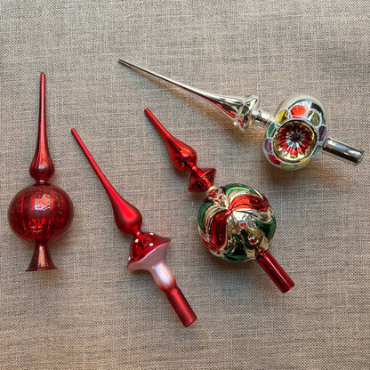 Puntali in vetro - Assortiti - Decorazioni Natale