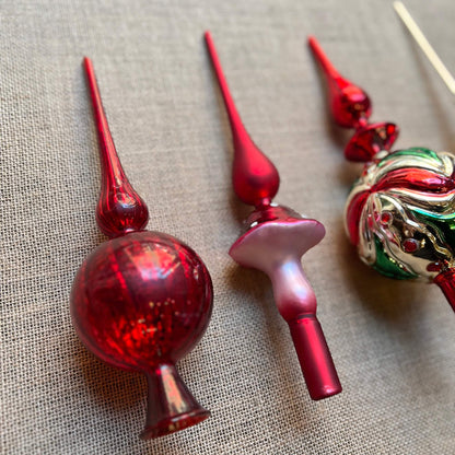 Puntali in vetro - Assortiti - Decorazioni Natale