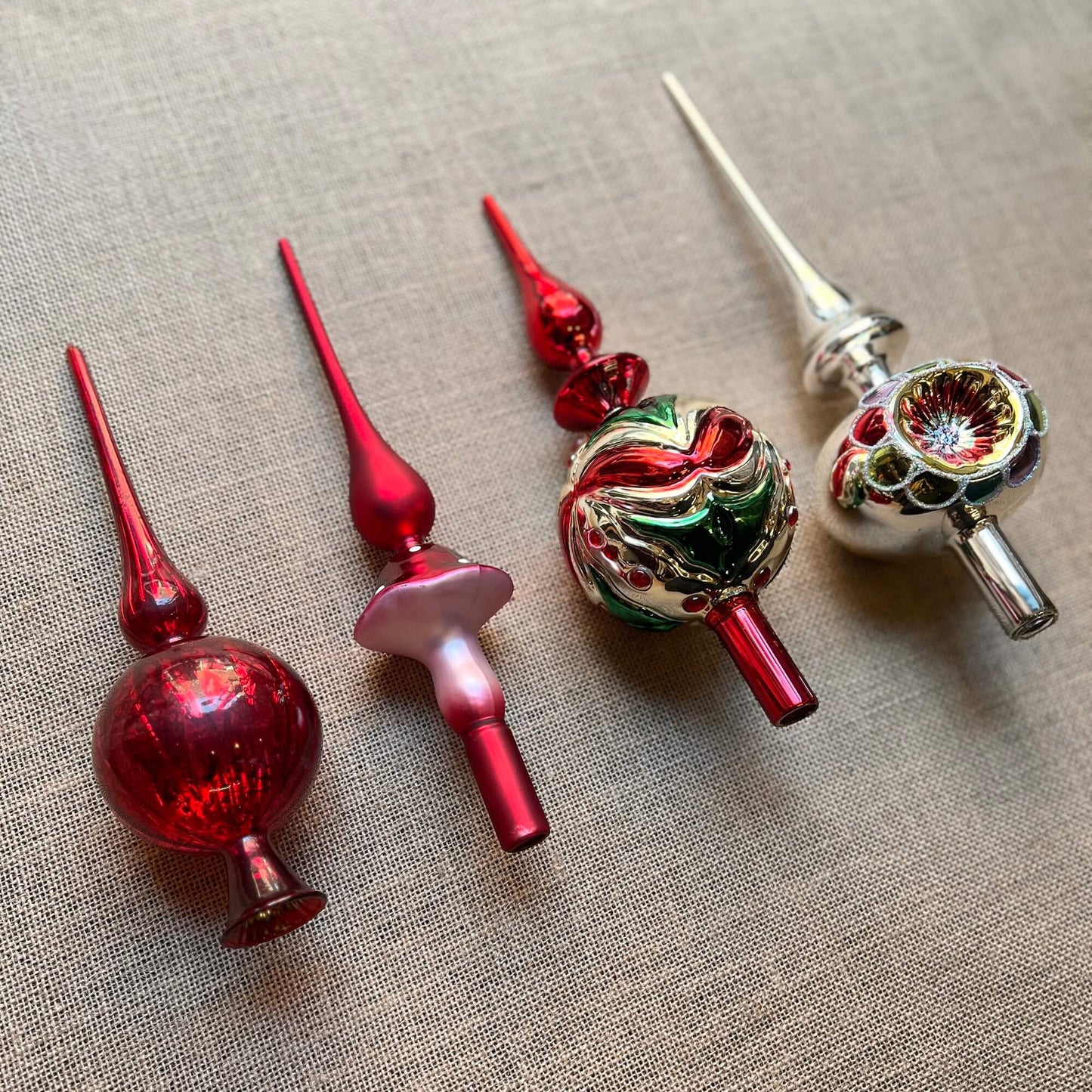 Puntali in vetro - Assortiti - Decorazioni Natale