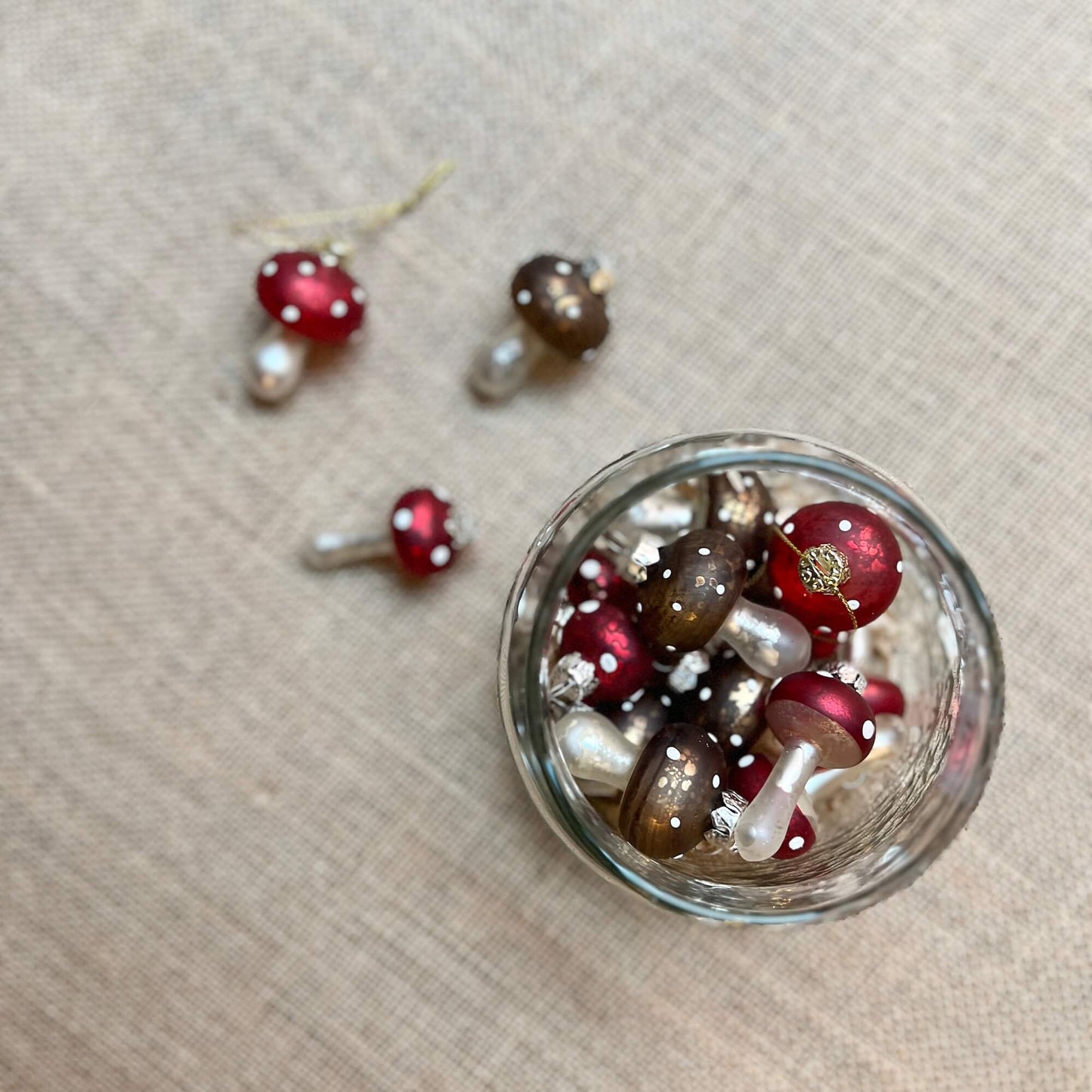 Mini decorazioni - Funghetti - 6 cm