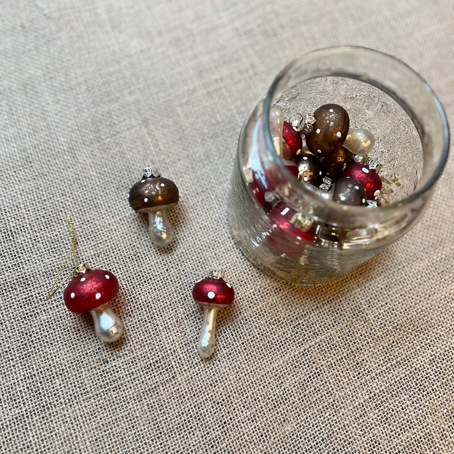 Mini decorazioni - Funghetti - 6 cm