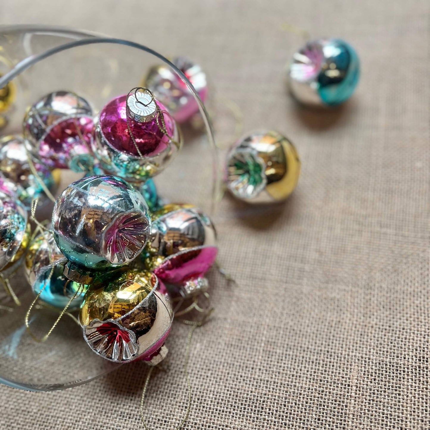 Palle colorate - Argento & Glitter - Decorazioni Natale