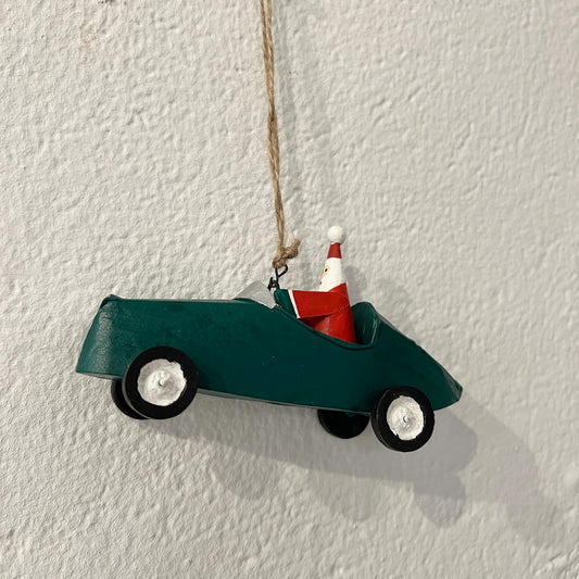 Santa - Macchina verde
