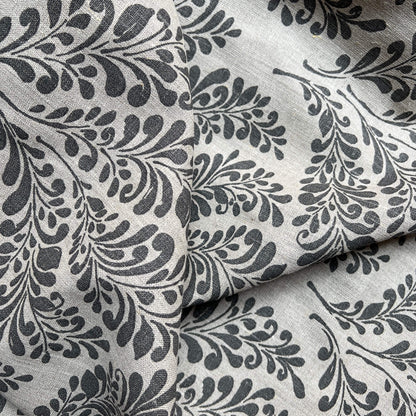 Fabric by the meter - Linen - Deco Anthracite