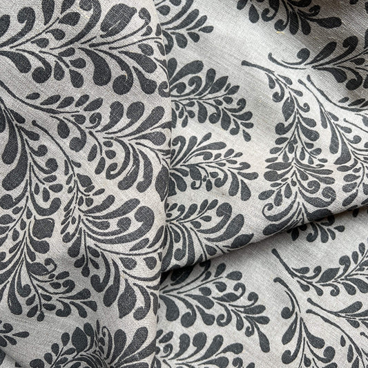 Fabric by the meter - Linen - Deco Anthracite