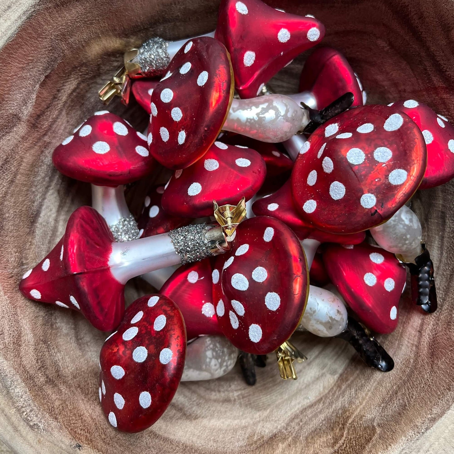 Funghetti assortiti - Clip - Decorazioni Natale