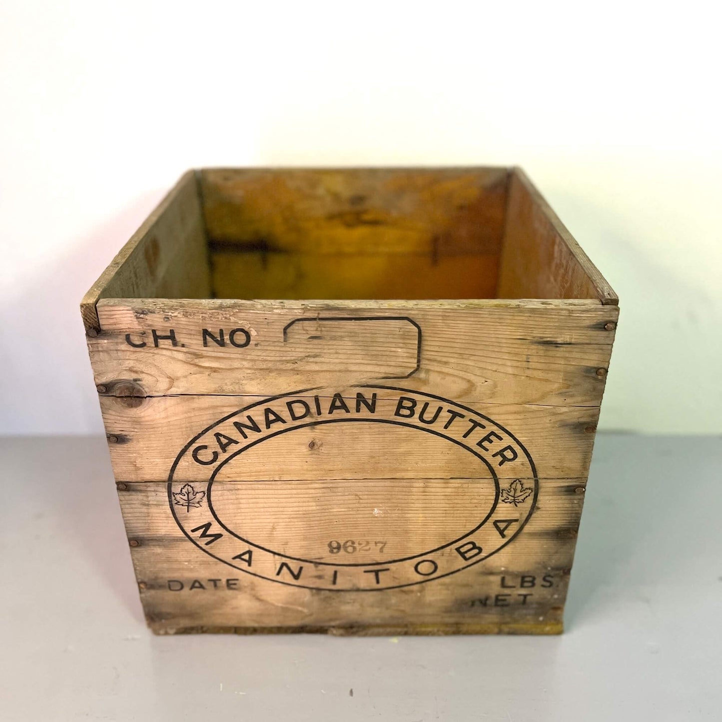 Wooden crates - Beurre Canadien - Vintage