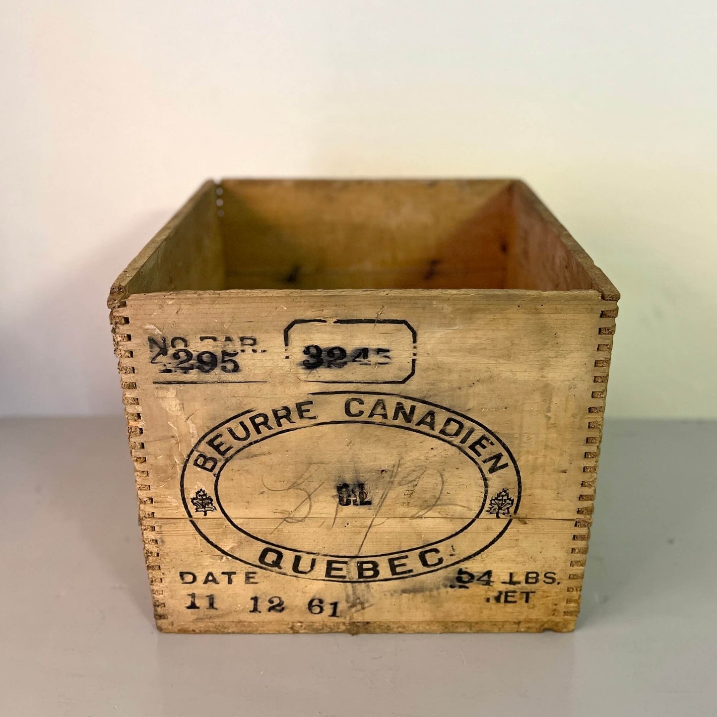 Wooden crates - Beurre Canadien - Vintage