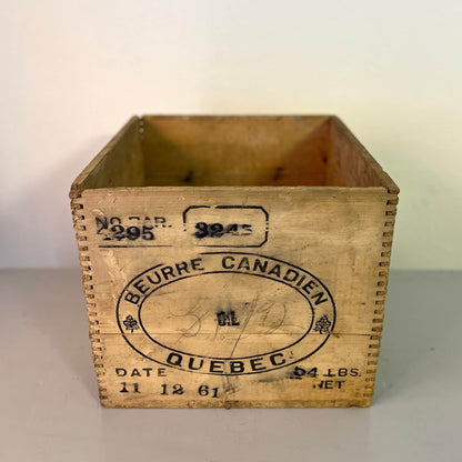 Wooden crates - Beurre Canadien - Vintage