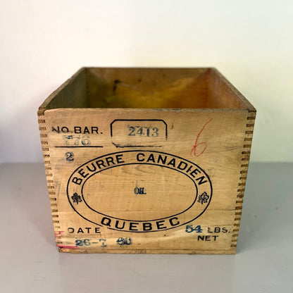 Wooden crates - Beurre Canadien - Vintage