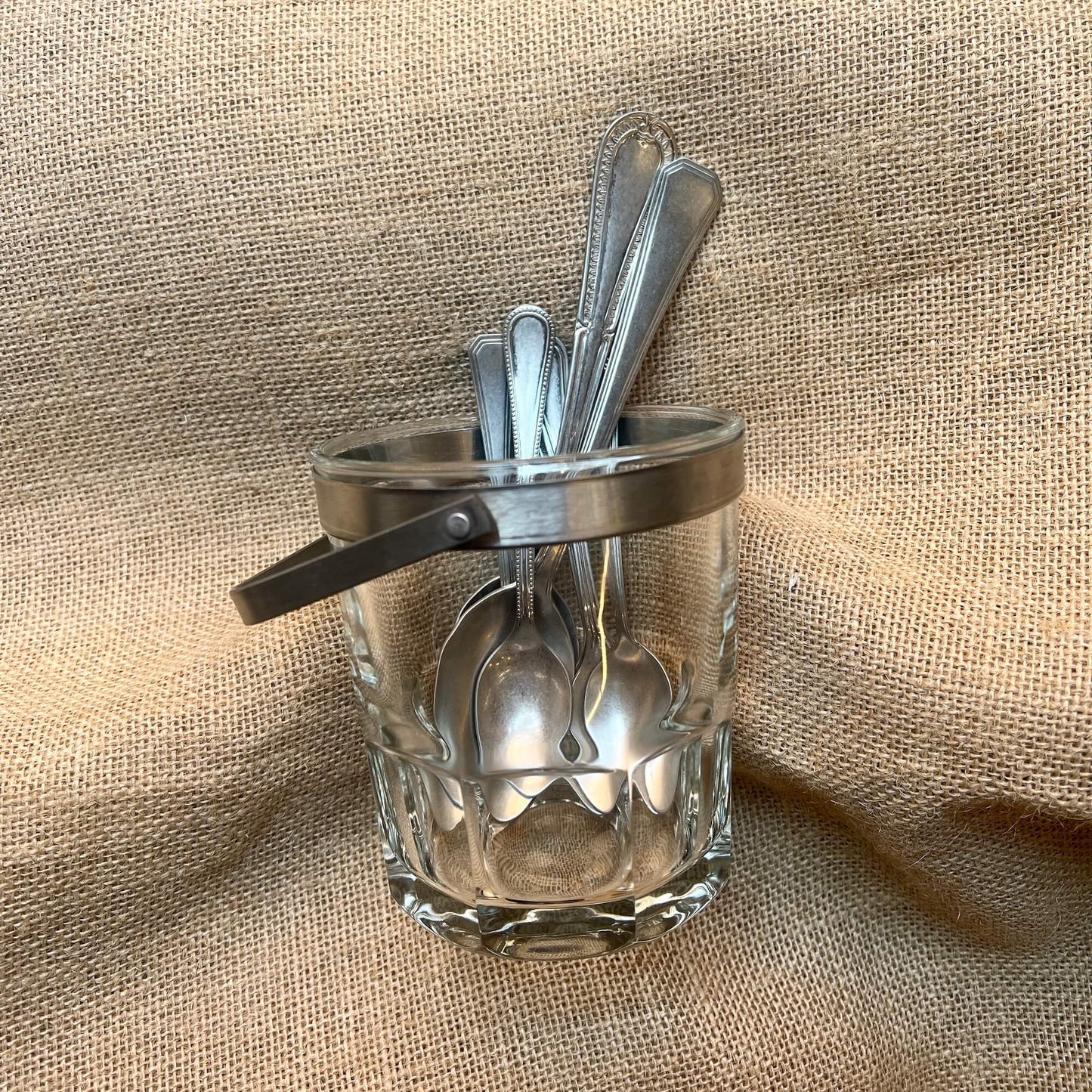 Ice bucket - glass - Vintage