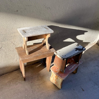 Piccolo Sgabello - Naturale - Vintage