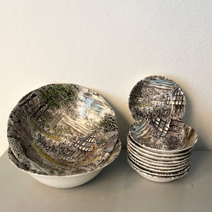 Insalatiera e Scodelline - Enoch Wedgwood - Vintage