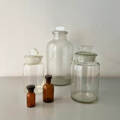 Pharmacy Jars - Blown Glass - Vintage