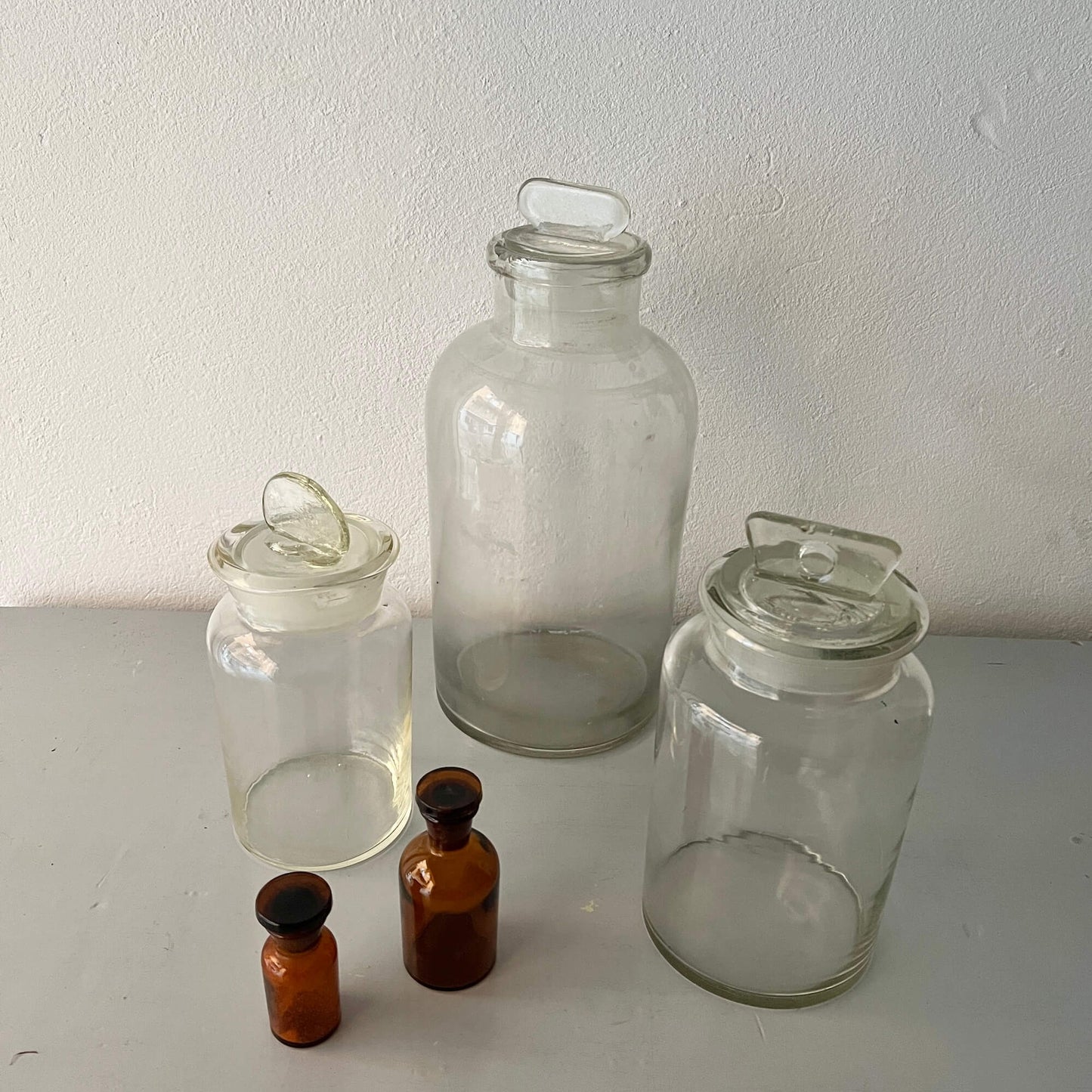 Pharmacy Jars - Blown Glass - Vintage