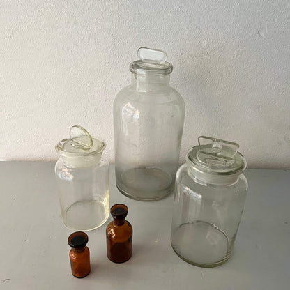 Pharmacy Jars - Blown Glass - Vintage