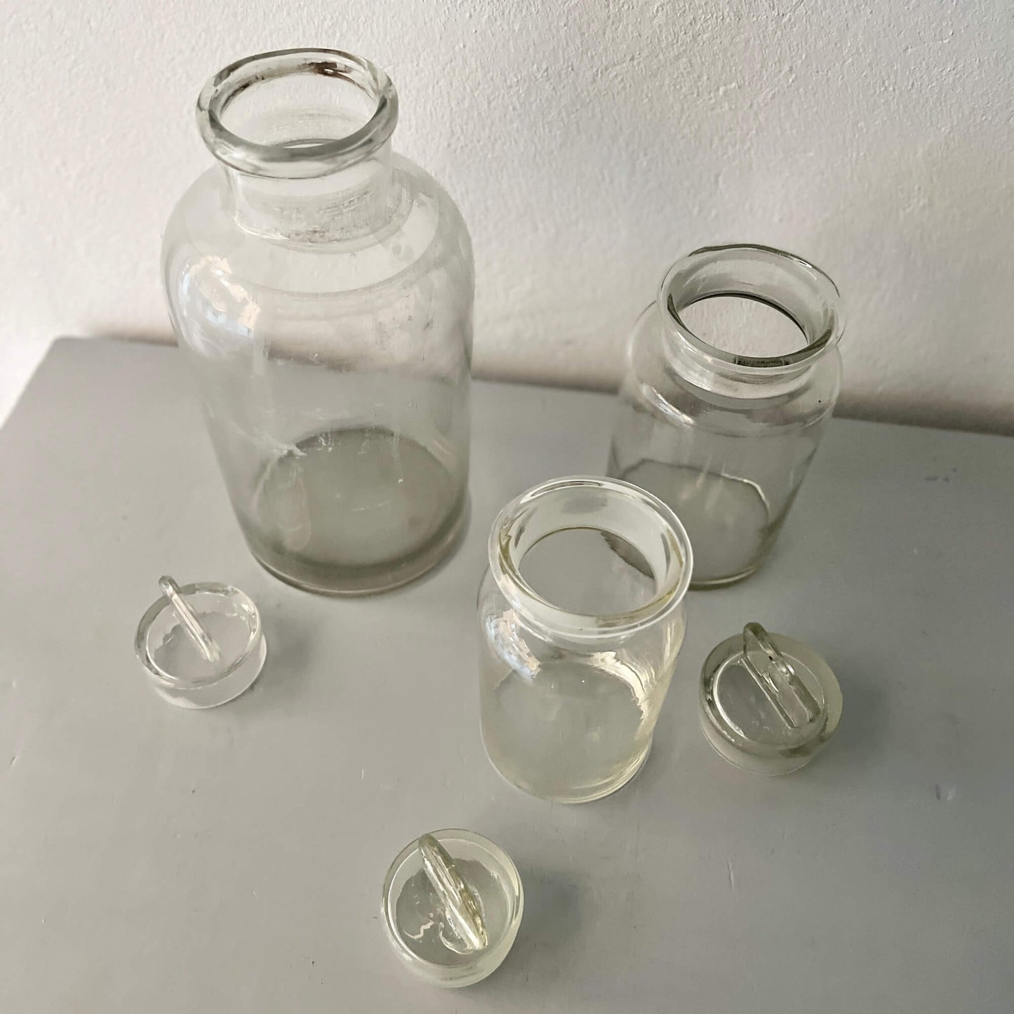 Pharmacy Jars - Blown Glass - Vintage
