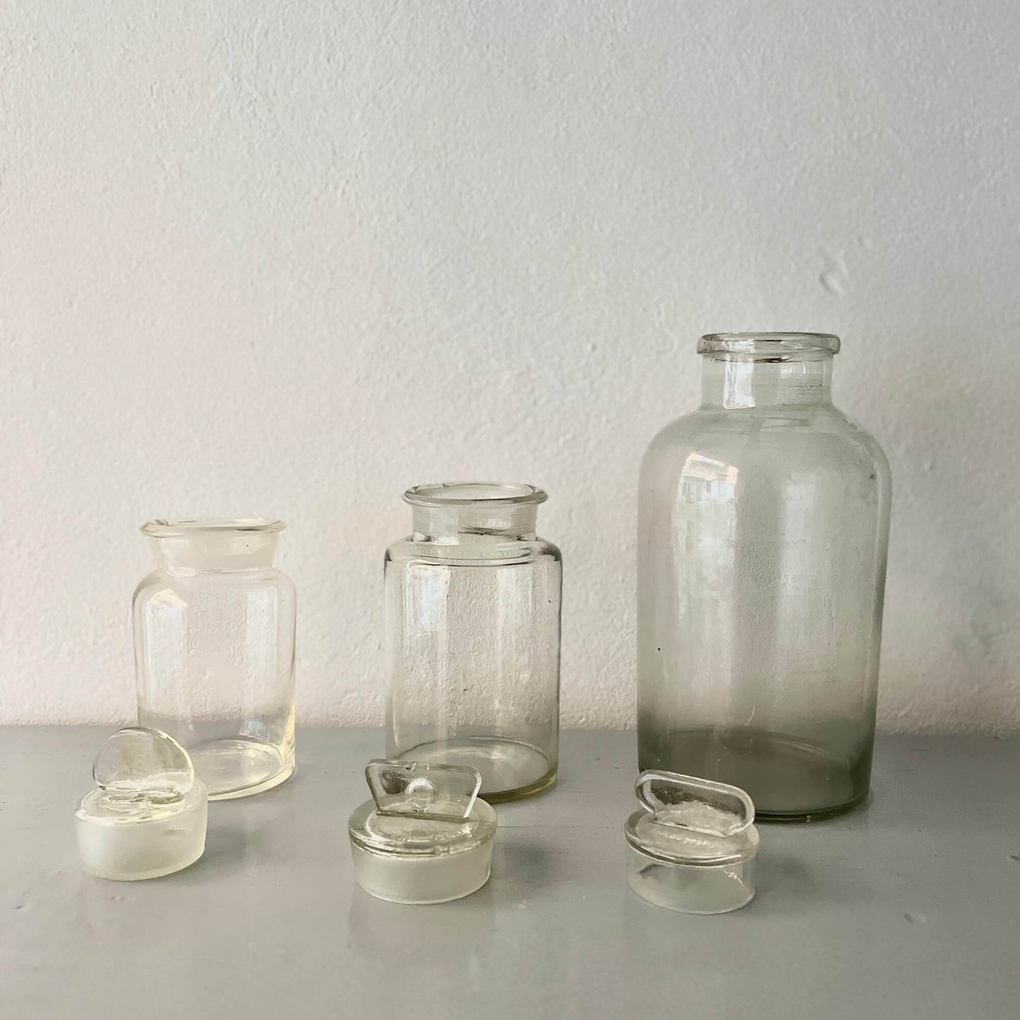 Pharmacy Jars - Blown Glass - Vintage