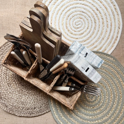 4 compartment container - Rattan