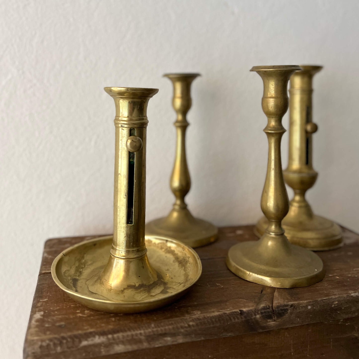 Set 2 Candelabri - Ottone - Vintage