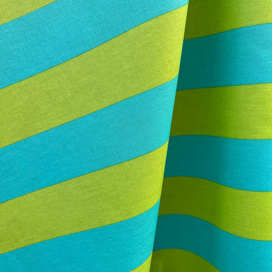 Tessuto al metro - Cotone resinato - Riga bicolor