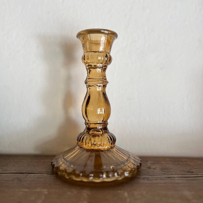 Candelabro vetro riciclato - colori assortiti - New!
