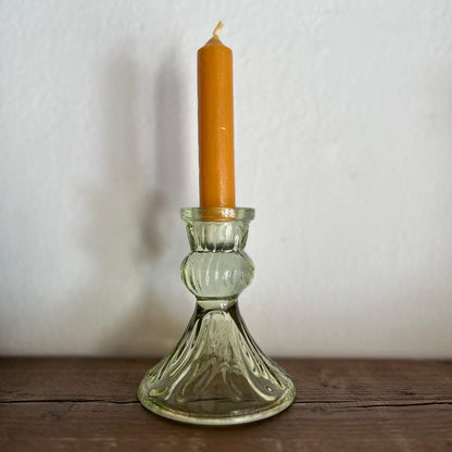 Candelabro vetro riciclato - colori assortiti - New!