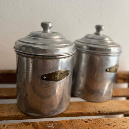 SET 2 Barattoli - Zucchero e Caffè - Vintage