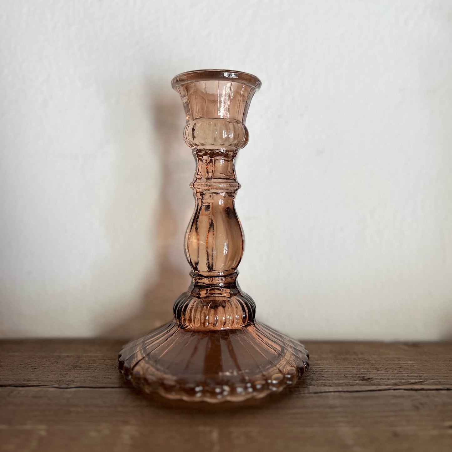 Candelabro vetro riciclato - colori assortiti - New!