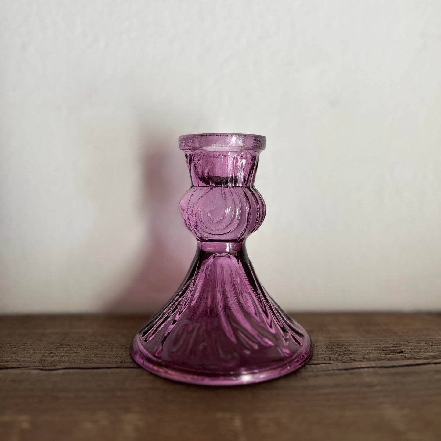 Candelabro vetro riciclato - colori assortiti - New!
