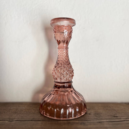Candelabro vetro riciclato - colori assortiti - New!