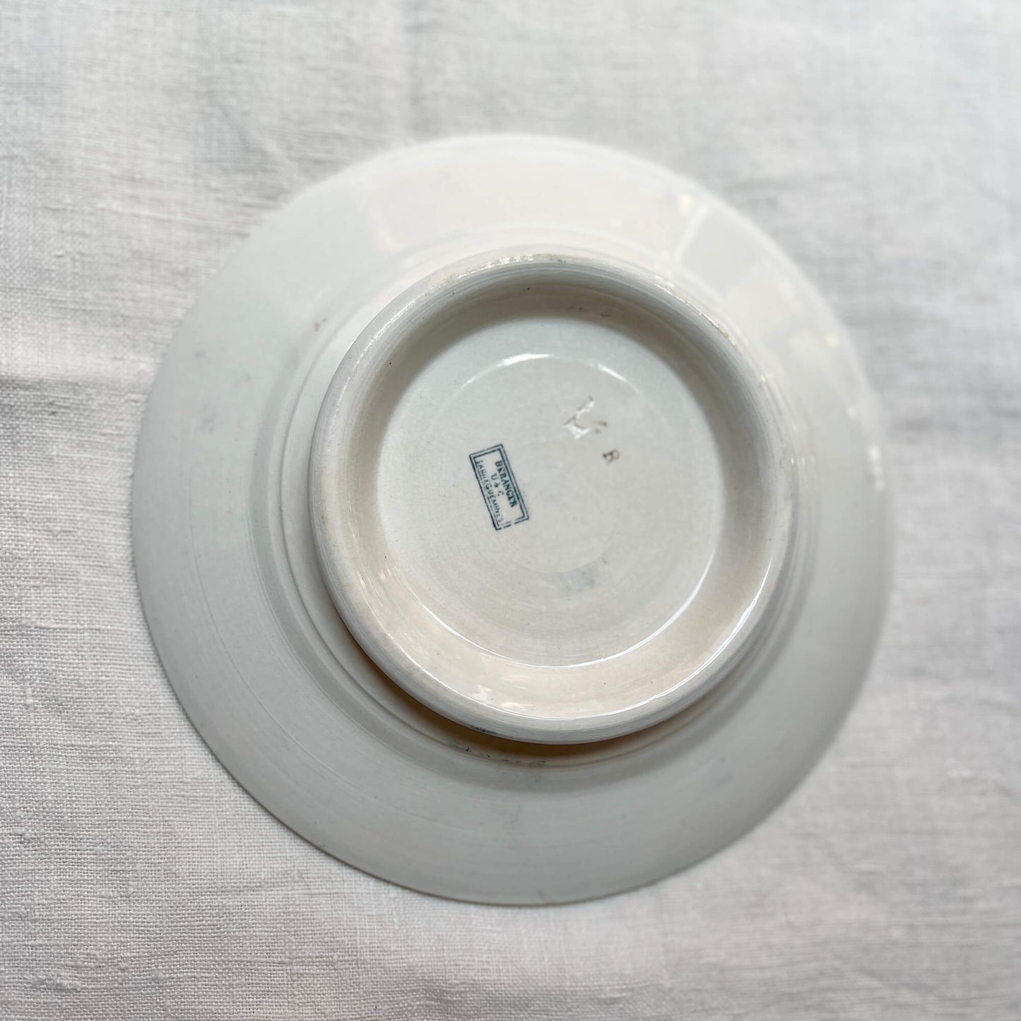 Raised flat plate - Terre de fer - Vintage