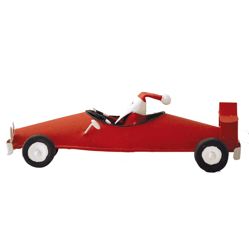 Santa - Automobile rossa