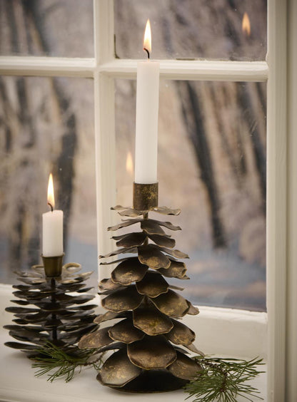 Portacandela - Pigna oro - D2,2 cm