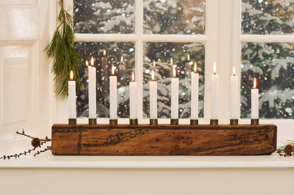 Portacandela in legno - Pezzo unico