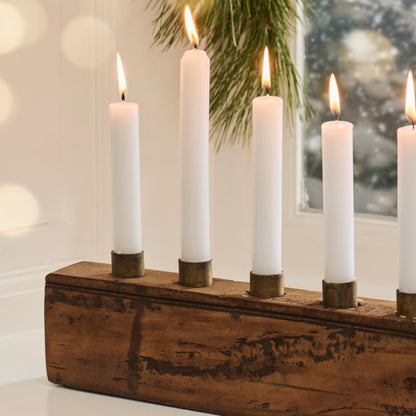 Portacandela in legno - Pezzo unico