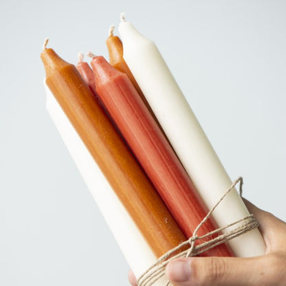 Long candle - Diam 2.2 cm - assorted colours