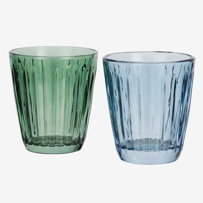 Bicchieri rigati - Colori assortiti