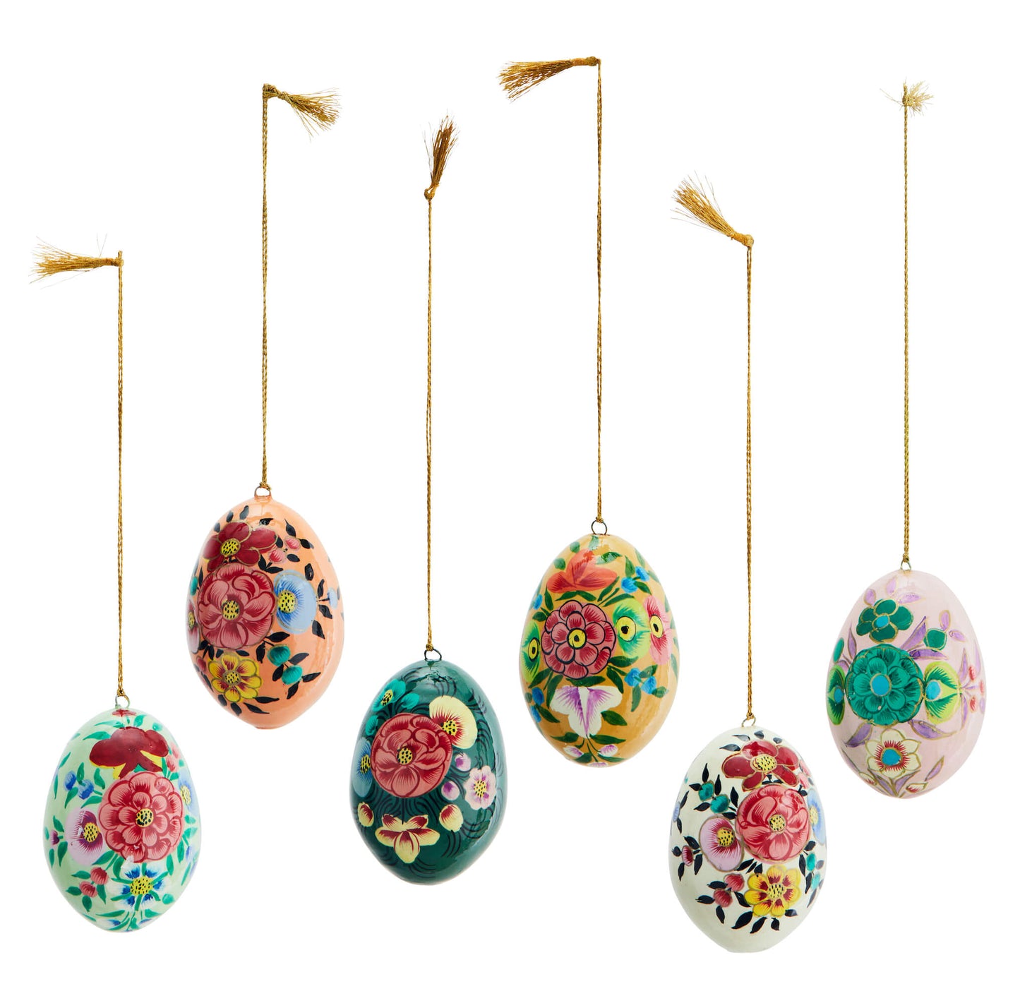 Uova colorate - papier mâché - Decorazione